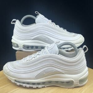 Nike Air Max 97 Triple White Shoes Sneakers GS Size 6.5Y /Womens 8 921522-104